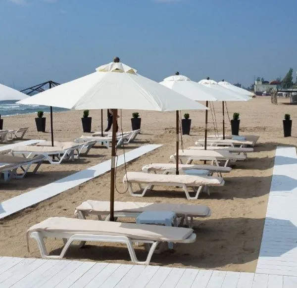 Parasol zewnętrzny Palladium, okrągła kopuła. Średnica kopuły 2,5m - obrazek 2