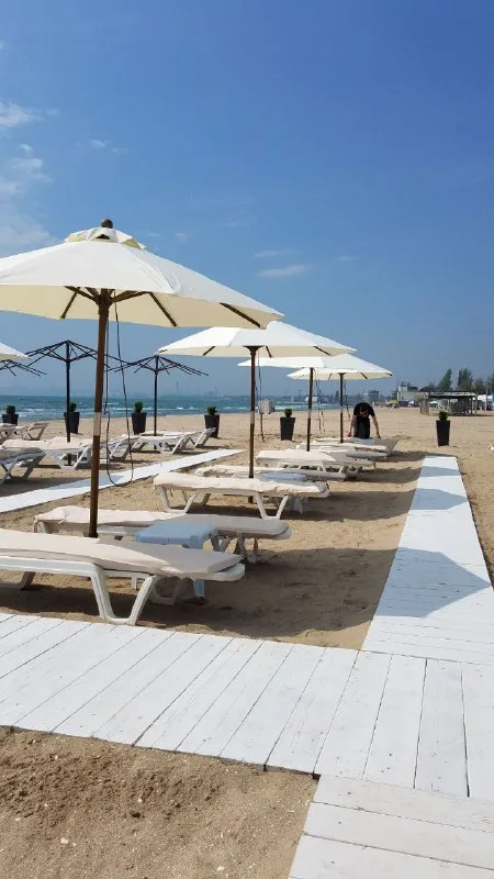 Parasol zewnętrzny Palladium, okrągła kopuła. Średnica kopuły 2,5m - obrazek 5