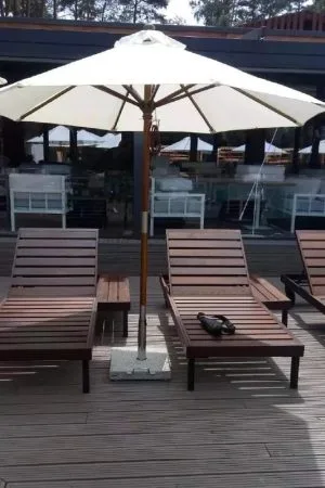 Parasol zewnętrzny Palladium, okrągła kopuła