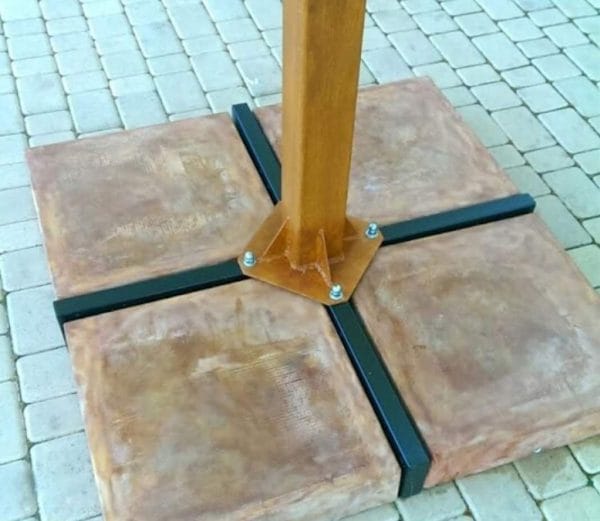 Parasol wspornikowy Palermo 3.5m x 3.5m. Przeznaczony dla kawiarni,terenów zewnętrznych, placów przed domem, hoteli. - obrazek 7