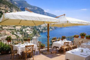 Parasol zewnętrzny wspornikowy „Double Lux”, podwójna kopuła 3x8m, 4x6m