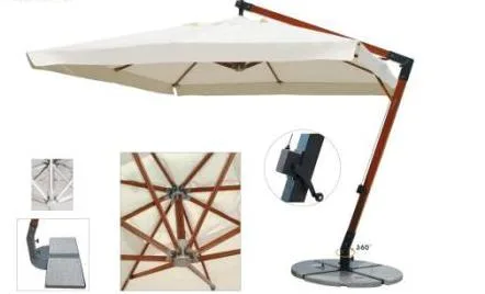 Parasol zewnętrzny wspornikowy „XL” 3x4m, jednokopułowy, kopuła prostokątna - obrazek 2