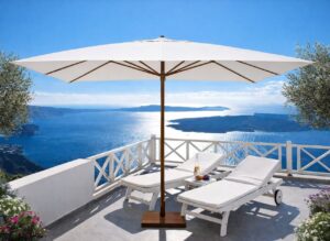 Parasol 3×4 zewnętrzny Praha, kopuła prostokątna