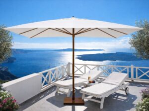 Parasol 3×4 zewnętrzny Praha, kopuła prostokątna