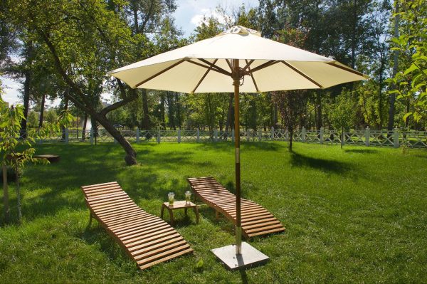 Parasol zewnętrzny De-Luxe, okrągła kopuła. Średnica kopuły 3m - obrazek 2