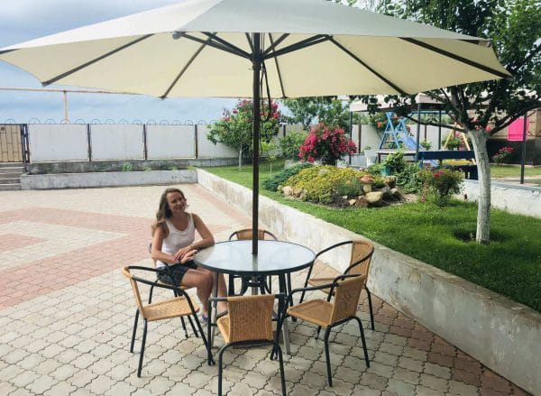 Parasol zewnętrzny Solo, okrągła kopuła. Średnica kopuły 4m - obrazek 3