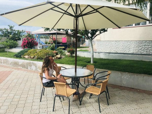 Parasol zewnętrzny Solo, okrągła kopuła. Średnica kopuły 4m - obrazek 4