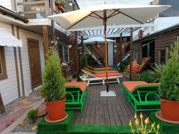 Parasol zewnętrzny Toronto, kwadratowa kopuła 2,5×2,5 m - obrazek 4