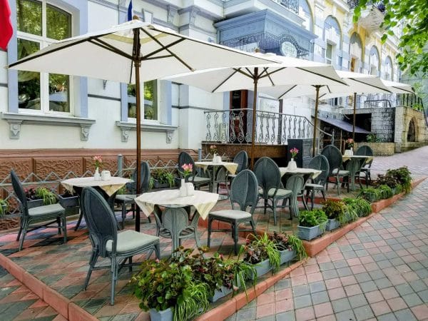 Parasol zewnętrzny Toronto, kwadratowa kopuła 2,5×2,5 m - obrazek 7