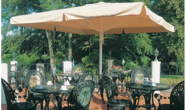 Parasol zewnętrzny Viena, duża kwadratowa kopuła 4х4m - obrazek 3