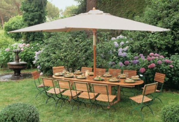 Parasol zewnętrzny Viena, duża kwadratowa kopuła 4х4m - obrazek 5