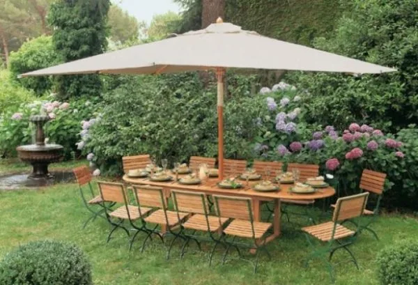 Parasol zewnętrzny Viena, duża kwadratowa kopuła 4х4m - obrazek 5