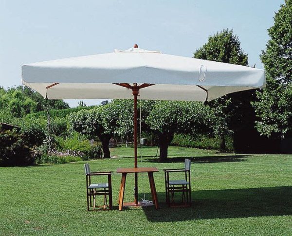 Parasol zewnętrzny Viena, duża kwadratowa kopuła