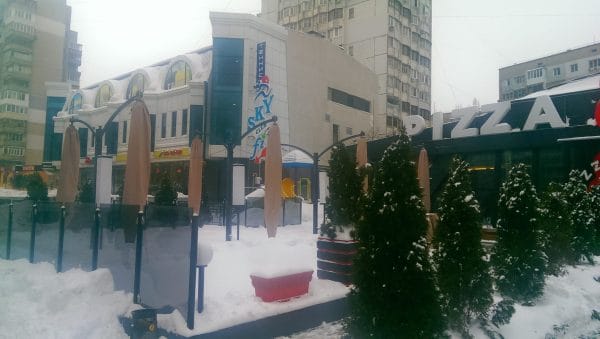Parasol zewnętrzny wspornikowy Double podwójna kopuła 3x6m - obrazek 4