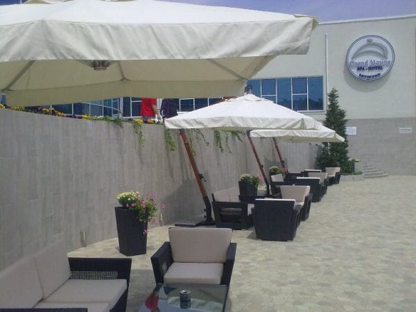 Parasol zewnętrzny wspornikowy „XL”, jednokopułowy, kwadratowa kopuła 3x3m - obrazek 4