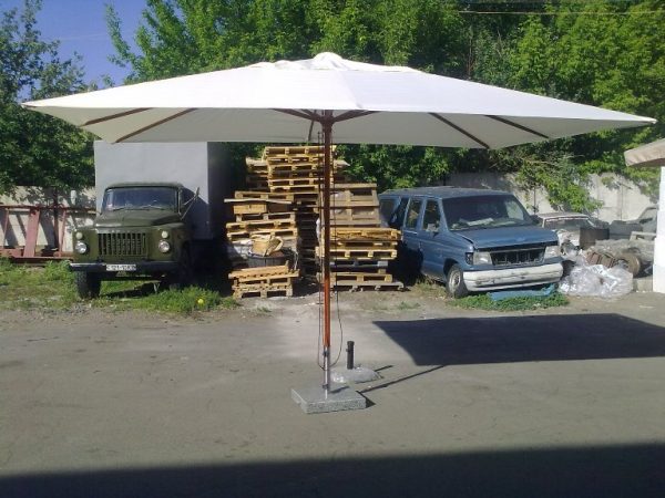 Parasol zewnętrzny Praha, kopuła prostokątna - obrazek 3