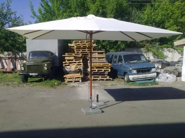 Parasol 3×4 zewnętrzny Praha, kopuła prostokątna - obrazek 3