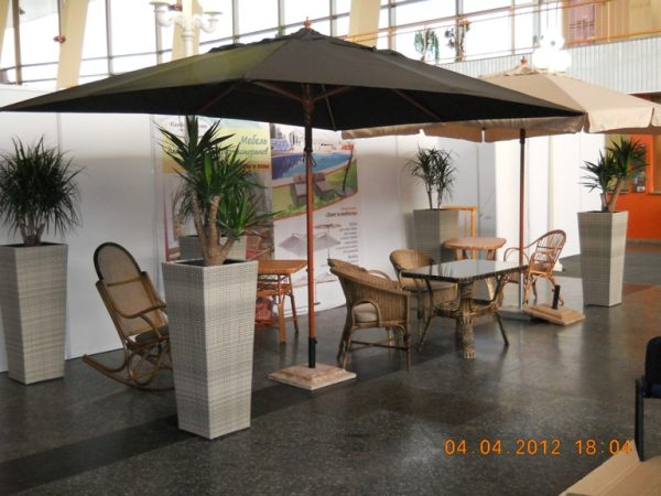 Parasol zewnętrzny Praha, kopuła prostokątna - obrazek 4