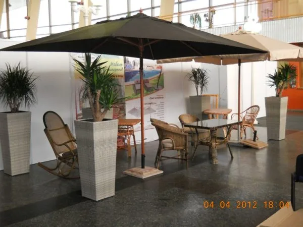 Parasol 3×4 zewnętrzny Praha, kopuła prostokątna - obrazek 4
